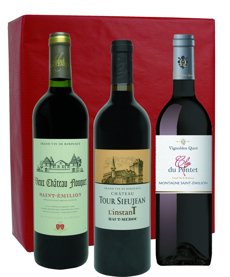 Vin Rouge Coffret Bordeaux REFLETS DE FRANCE : La bouteille de