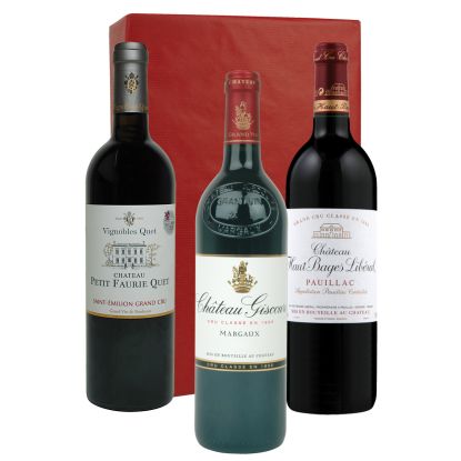 Coffret Margaux, Saint-Emilion et Pauillac