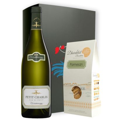 Coffret Apéro Cocorico Petit Chablis et Biscuit d'Hardelot