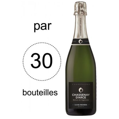 Champagne Chassenay d'Arce Cuvée Première - Lot de 30 bouteilles