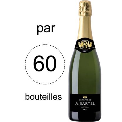 Champagne A.Bartel - Lot de 60 bouteilles