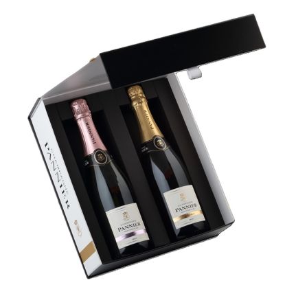 Coffret Champagne Pannier duo Brut et Rosé