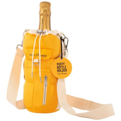 Champagne Veuve Clicquot Puffy Bottle Holder face