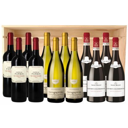 Coffret Vin Grands Crus Bordeaux et Bourgogne