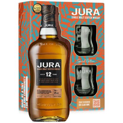 Coffret Whisky Jura 12 ans avec 2 verres