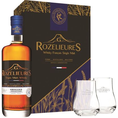 Rozelieures Origine + 2 verres - Whisky Français