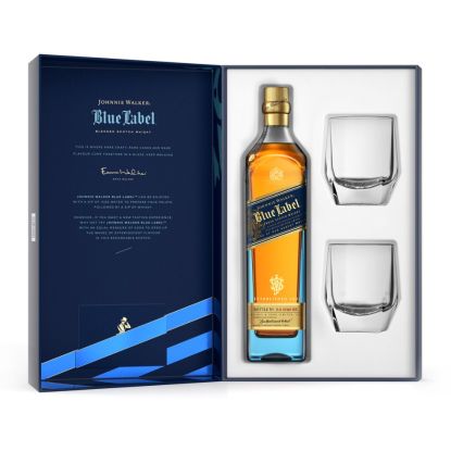 Johnnie Walker Blue Label + 2 verres - Whisky Ecossais