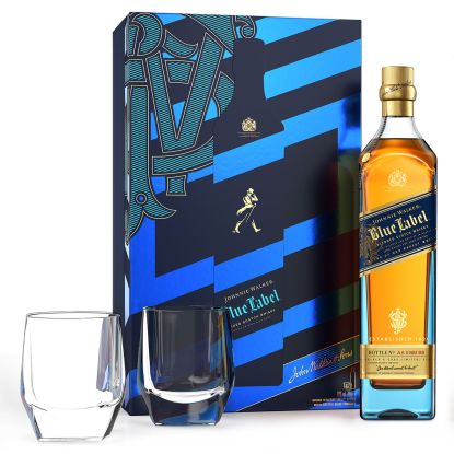 Johnnie Walker Blue Label + 2 verres - Whisky Ecossais