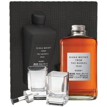 Coffret Silhoutette Nikka From the Barrel avec 2 verres