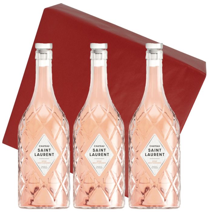 Côtes du Rhône Rosé - Vin Tony Parker - Château Saint Laurent - Coffret AOC 2023