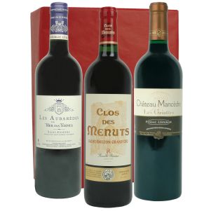 Coffret vin Saint Emilion Pessac Leognan et Saint Estephe