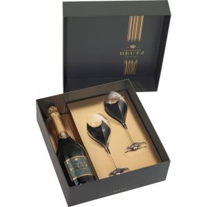 Coffret cadeau Deutz brut avec flûtes