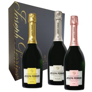 Joseph Perrier collection 3 bouteilles coffret fermé