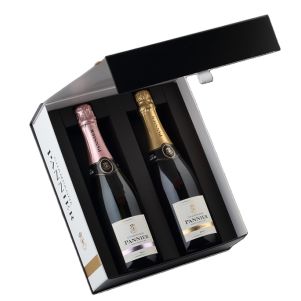 Coffret Champagne Pannier duo Brut et Rosé