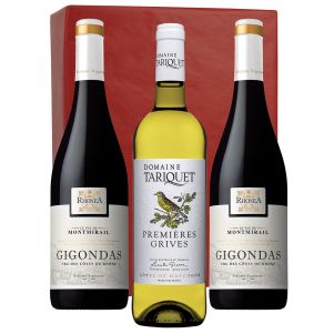 Gigondas et Tariquet Premières Grives en coffret