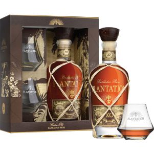 Coffret Rhum Plantation XO + 2 verres - Barbades