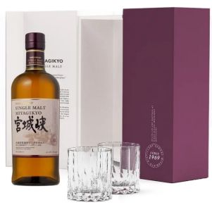 Whisky Miyyagikyo en coffret avec 2 verres